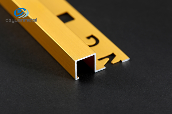 Delikli 0.7-2mm Kalınlıklı Eloksallı Alüminyum Kenar Trim Profilleri